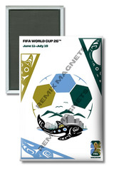 2026 FIFA World Cup Vancouver Poster Soccer 2″ x 3″ Refrigerator Magnet