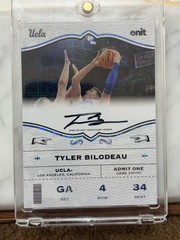 2025-26 Onit cards Tyler Bilodeau UCLA.General Admission Auto 10/10