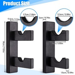 2PCS Double Deck Baseball Bat Display Wall Mount Rack, Horizontal Hanger with…