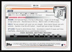 2020 Bowman Draft Chrome COLT KEITH Refractor Prospect Rookie Card RC #BD54 QTY