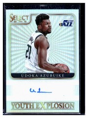 2020-21 Udoka Azubuike Panini Select Youth Explosion Auto #YES-UDO Utah RC SP