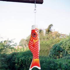 DOITOOL 5 pcs Japanese Carp Windsock Streamer Fish Flag Kite 37 x 10 x 5cm