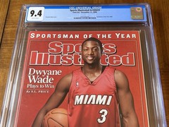 Dwayne Wade Sports Illustrated CGC 9.4 White Pages Newsstand (Miami Heat)- SMOY