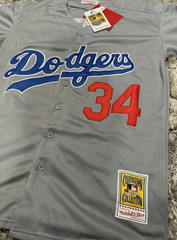 FERNANDO VALENZUELA #34 Los Angeles Dodgers World Series Baseball Jersey-NEW