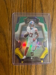 2022 Select Football Green/Yellow Die-Cut Prizm Rookies and Vets