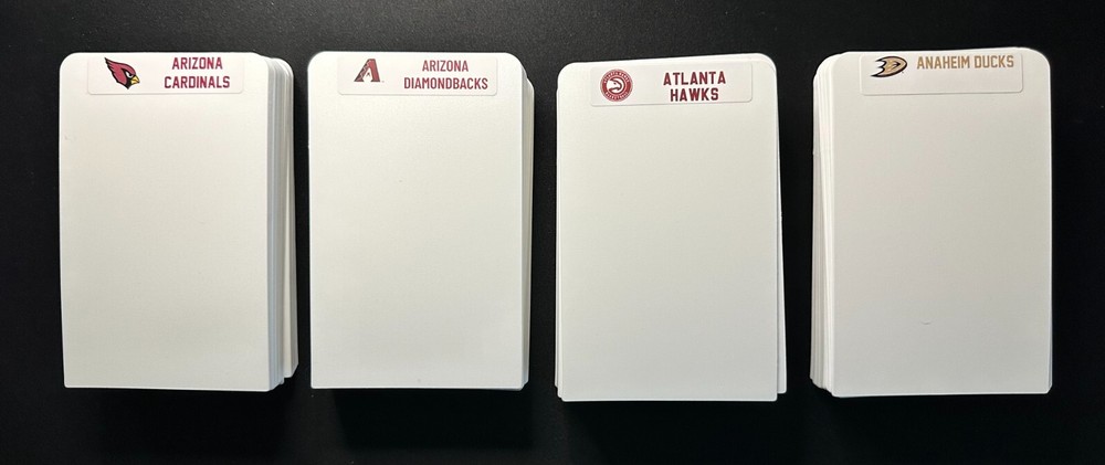 BUNDLE – 4 League TALL Size Dividers – *NFL *MLB *NBA *NHL!