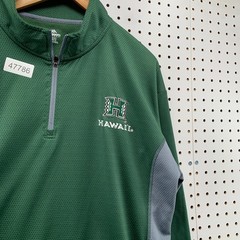 Hawaii University Men XL Green Quarter 1/4 Zip Pullover Active Knights Apparel