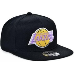 Los Angeles Lakers NBA Mitchell & Ness Black Dynasty Fitted Hat Men’s Size 7 1/4