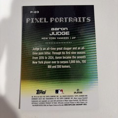 2025 Bowman’s Best – Aaron Judge #P-23 Pixel Portraits Lava Gold /50 Yankees
