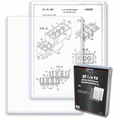 25 BCW 8.5×11 Photo / Print Hard Plastic Topload Holders Rigid Protector Sleeves