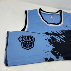 UNK Chicago Bulls Splatter Tank Jersey Blue Men’s XXL