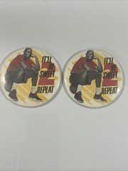 Lot of 2 Michael Jordan 1991 McDonald’s “It’ll Be Sweet 2 Repeat” 3″ Pin Buttons