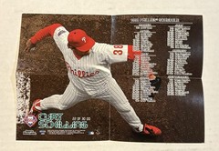 VINTAGE 5-Inch x 7-Inch 1998 Fleer Sports Illustrated CURT SCHILLING Mini Poster
