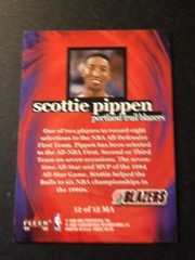 1999-00 Fleer Force Mission Accomplished Scottie Pippen #12MA HOF