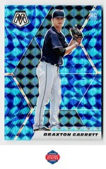 2021 Panini Mosaic #204 Braxton Garrett Reactive Blue