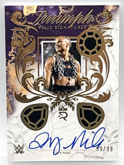 IVY NILE – 2025 WWE TOPPS ROYALTY TRIUMPH EVENT-USED TRIPLE RELIC AUTO #59/99
