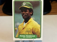 1982 Fleer – Rickey Henderson #92 NEAR MINT STRAIGHT FROM PACK TO SLEEVE