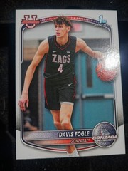 2025-26 Bowman Basketball Prospects 1st Bowman BPP-47 Davis Fogle, Gonzaga