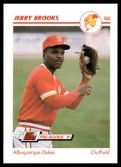 1991 Line Drive AAA Jerry Brooks Albuquerque Dukes #2