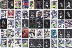 Lamar Jackson Baltimore Ravens Lot of 50 NFL Football Cards Collection