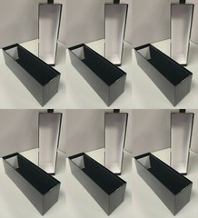 Lot of 6 Guardhouse Graded Card Slotted Black Storage Box Holds 25 PSA Slabs