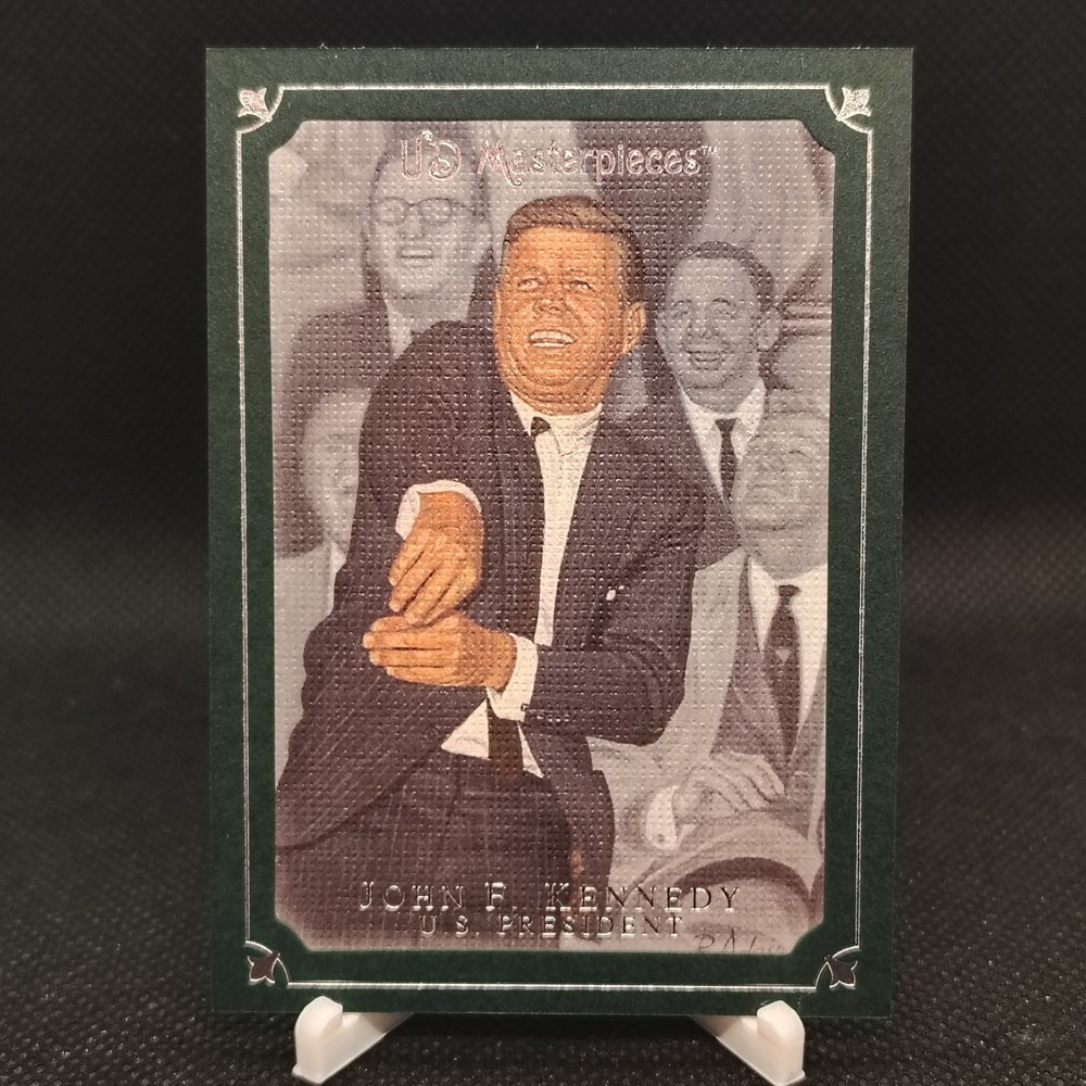 John F. Kennedy 2007 Upper Deck Masterpieces – Windsor Green FRAME parallel #47
