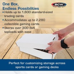 Shoe Storage Card Box – 5 ct | Cardboard Box for Trading Cards, Gaming Cards,…