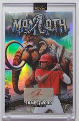 2024 WILD CARD HOLO MAMMOTH 4X6 JUMBO ROOKIE 1/1 AUTO JAMES WOOD NATIONALS MINT⭐