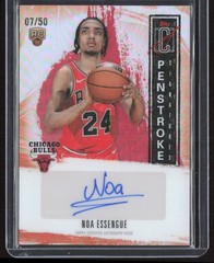 2025-26 Topps Signature Class Noa Essengue Penstroke Orange #’d 7/50 #PS-NE RC