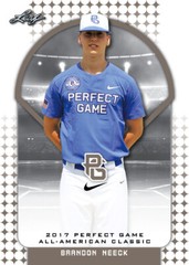 2017 Brandon Neeck Leaf Perfect Game Nike AA Classic Aflac Game-Day SP Rookie