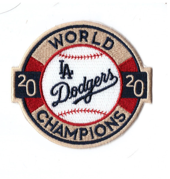 New 3 1/8 x 3 1/2″ Los Angeles Dodgers 2020 WS Champions Iron on Patch Free Ship