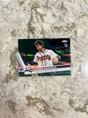 2017 Topps Chrome Dansby Swanson Photo Variation #8 Green Refractor /99 Rookie