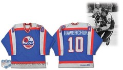 Winnipeg Jets Vintage Sandow SK Mesh Authentic Pro Center Ice Jersey Hawerchuk