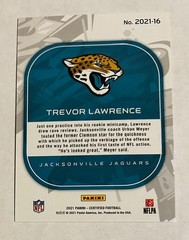 Trevor Lawrence 2021 Panini Certified #2021-16 Jacksonville Jaguars (RC)