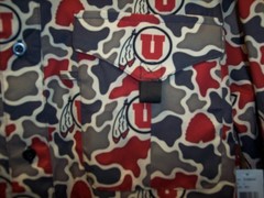UNIVERSITY OF UTAH UTES AMIGO PROVISIONS CO MENS OUTDOOR ACTIVE LS FAN SHIRT XL
