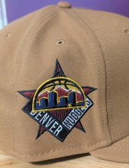 Denver Nuggets New Era 59FIFTY Fitted Hat Size 7 3/4 Tan NBA Basketball