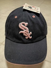 Fan Favorite MLB Chicago White Sox Women’s Hat Cap Black Pink Strapback NWT New