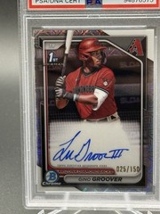 2024 Bowman GINO GROOVER 1st HTA Choice Auto /150 CPA-GG PSA 9