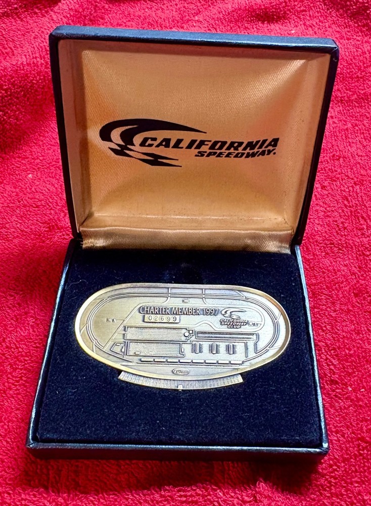 California Speedway Club Charter Member Inaugural Season Paperweight – 1997