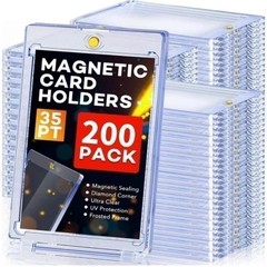50-200PCS Magnetic Trading Sports Card Holders 35pt One-Touch Hard UV Protection