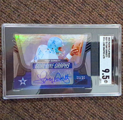 Panini 2022 Playbook Goal Line Graphs Tony Dorsett GLG-TD Auto /25 SGC 9.5