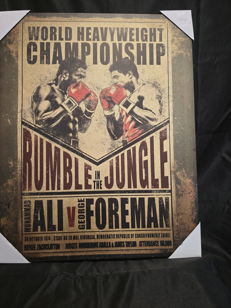 Muhammad Ali vs George Foreman Rumble In The Jungle Framed