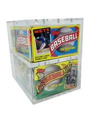 Acrylic Display Case Magnetic Lid FITS 1987 Topps Baseball BBCE Wax Pack Box