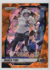 2024 Panini Prizm Rookies Orange Ice Prizm Braden Fiske #310 Rookie RC 1k46