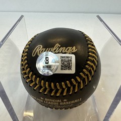 Jose Canseco Signed Black ROMLB Baseball & Beckett Coa Signed in Green paint pen
