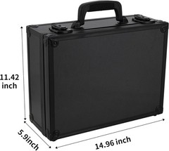 600+ Capacity 3″x4″ 35PT Toploader Box Aluminum Alloy Card Organizer Lockable US