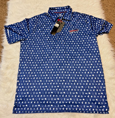 Buffalo Bills Antigua Blue Men’s Size Large Polo Shirt