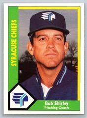 1990 CMC Bob Shirley #333 Syracuse Chiefs Pitching Coach Minor League Card