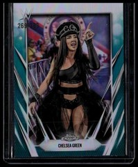2026 Topps Chrome WWE #80 Chelsea Green Teal Refractor #/299