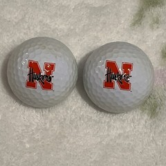 Lot Of University Of Nebraska Sports Items Football & Golf Vintage Unknown Names